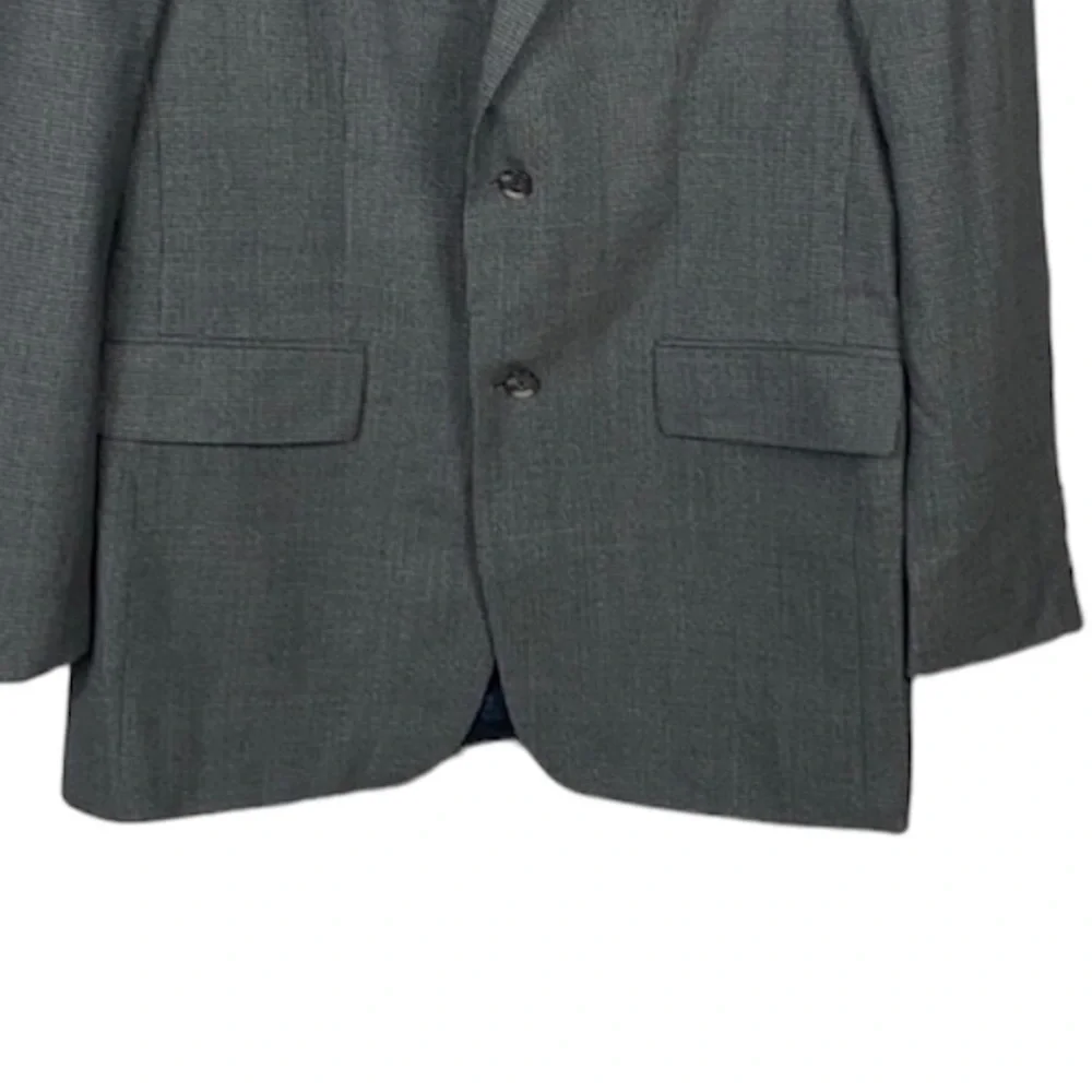 Oscar De La Renta Vintage Plaid Wool Blazer size 42L
